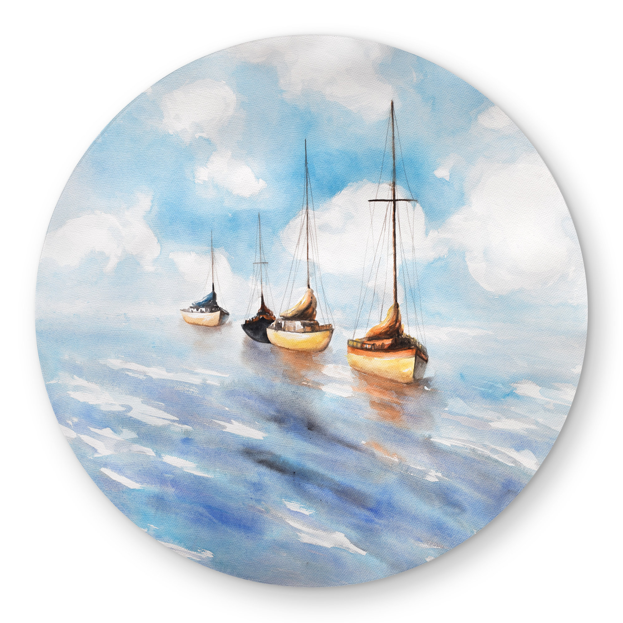 Begin Edition International Inc. Sailboats in the Sea Outdoor Area Rug ... - Marine Office Decor